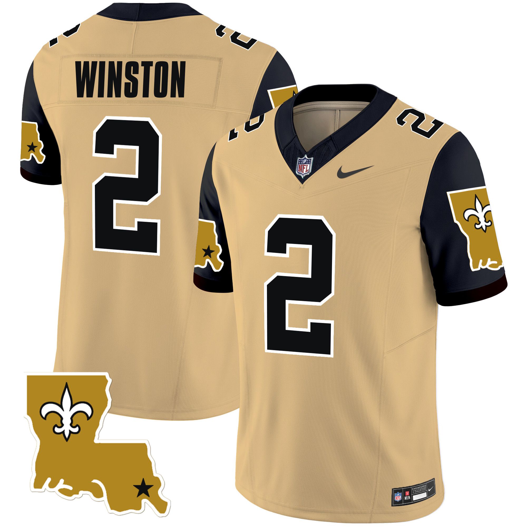 Men New Orleans Saints #2 Winston Yellow 2024 Nike 1987 Legacy Vapor Limited NFL Jersey->indianapolis colts->NFL Jersey